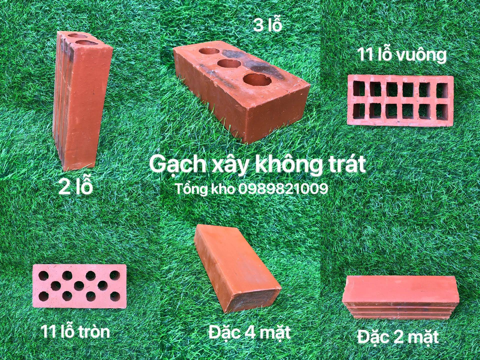 GẠCH ĐỎ XÂY KHÔNG TRÁT 2023