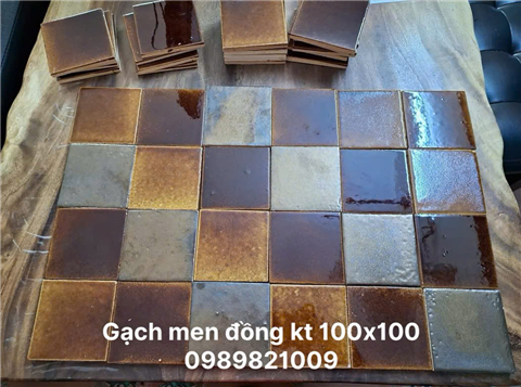  Gạch men đồng Đông Á kt 100x100x10mm