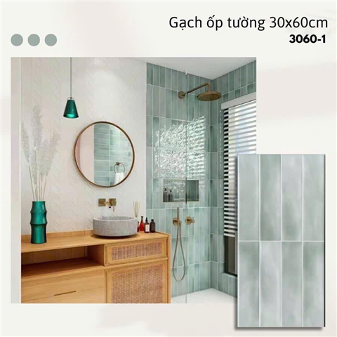 Ảnh GẠCH ỐP TƯỜNG 30X60CM GIẢ THẺ LOANG