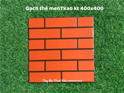 Ảnh Gạch thẻ men đỏ kt 400x400