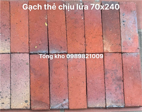 Gạch thẻ chịu lửa giả cổ 