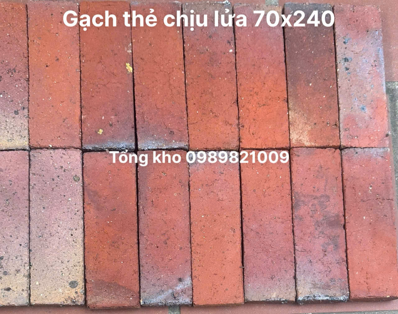 Gạch thẻ chịu lửa giả cổ 