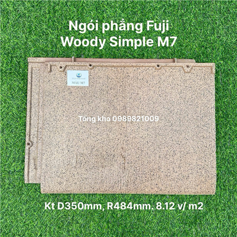 Ngói phẳng Fuji Woody Simple (8.12v/m2) màu M7